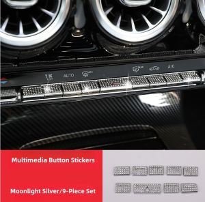 Diamond Embedded Stickers for New Mercedes GLB200 Air Conditioner Decorative Interior Modification Car Decoration Accessories