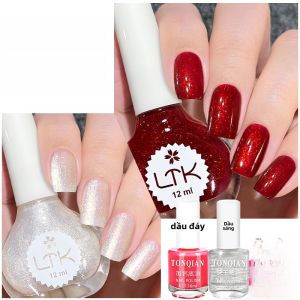 Làm Đẹp Móng Tay LTK Heart Melody #33 Pearl White Quick Dry Flash Shiny Nail Art Kit Không Cần Nướng Dài Lâu Bền Không Thể Tróc Lớp Mới 2025