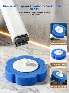 YNQN | Disposable Bathroom Brush with Refill Heads Wall-Mounted Thorough Cleaning