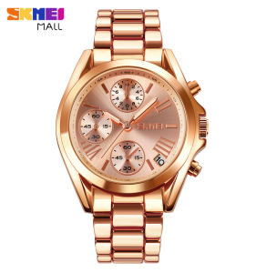 Skmei 1897 Nam Nữ Đồng hồ thạch anh luruxy nữ thời trang đồng hồ đeo tay Chrono quay số đồng hồ bấm giờ xem ngày 30m không thấm nước