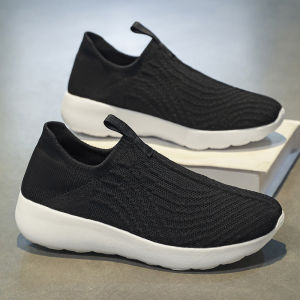 Breathable Slip-On Casual Shoes Mens Womens Spring Autumn New Large Size Elastic Face Socks Anti-Slip Soft Bottom Shoes