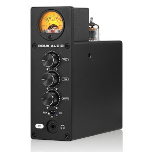 Douk Audio P6 Bluetooth Vacuum Tube Preamp Stereo Audio Amplifier Headphone Amp VU Meter