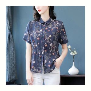 QIAOXIZI | Plus Size Flattering Short Sleeve T-Shirt Womens Summer Top