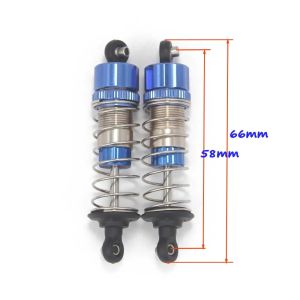 NEEBRC Shock Absorber Damper 66/75mm for Wltoys 144001 124017 MN128 SCY 16101 JJRC Q130 MJX 16208 14303 1/12 1/14 1/16 RC Car