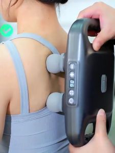 Massage Gun Fascial Gun 筋膜枪 for Muscle Percussion Deep Tissues Muscle Massager mesin urut badan 6 Heads Muscle Gun Body Massager Machine 20KG Strength Massage Gun