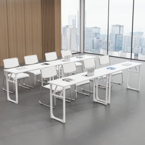 Foldable Training Table And Chair Combination for Education Institution Tutoring Class Student Desk Meeting Table Desk Chair