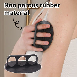 Dorisna 3Pcs Exfoliating Rubber Bath Brush Portable Massage Brush Body Scrubber Shower Gel Skin Washing Gadget