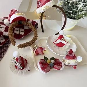 【Xmas】NEW ！แถบคาดศีรษะคริสต์มาส กิ๊บติดผม หมวก โบว์ ต้นคริสต์มาส เครื่องประดับผม