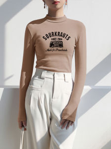 เสื้อเชิ้ตคอปกตั้งแบบหนา แขนยาว เสื้อชั้นในผู้หญิง ทรงเข้ารูป ทรงสลิมฟิต ทรงปกติ ความหนาปกติ ฤดูใบไม้ร่วง/ฤดูหนาว เสื้อผ้าทำงาน