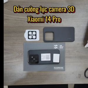 Dán camera Xiaomi 14 Pro thấu kính nổi 3D - Cường lực camera Xiaomi Mi 14 Pro độ cứng 9H trong suốt