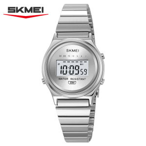 SKMEI | Đồng Hồ Kỹ Thuật Số Nữ SKMEI 2521 Đồng Hồ Thể Thao Chống Nước Thanh Lịch Dây Thép Chronograph Đồng Hồ Bấm Giờ Nữ Quà Tặng Reloj Mujer