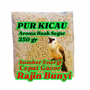 Voer Jogjrog Aroma Buah Segar Plus Racikan Alami. Pur Kicau Trucuk Kutilang Jalak Kacer Murai Dan Jenis Lain.