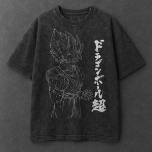 Bandai | 2026 Anime Dragon Ball Vintage Washed Oversized T-Shirt Man Women Cotton Short Sleeve Tee Casual Top Mens Clothing Y2k Harajuku