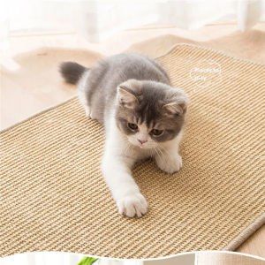 HATELI Cat Scratcher Sisal Mat Board Kitten Scratch Placemat for Sharpen Nails Scraper Cats Tree Cat Scratching Post Sofa Mats Furniture Protector Random Color 30x40cm 40x60cm 50x80cm