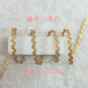 Handmade Embroidery Gold And Silver Thread Braid Weaving Flower Edge Childrens Clothes Pleating Auxiliary Materials Ethnic Handmade Binding Ribbon