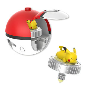 Takara Tomy | Pokemon Spinning Top Action Figure Pikachu Charmander Squirtle Mew Eevee Elf Ball Gyro Spinner Game Collect Toy Set Child Gift