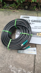 Dây phun áp lực ECO GREEN PREMIUM 8.5mm chiều dài 50m gắn đầu xịt dây curoa tưới cây phun thuốc...