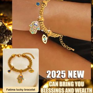 [Wealth Fortune Protection Code] Fatima Lucky Bracelet Charm Accessory for Women Feng Shui Wealth Fortune Blessed