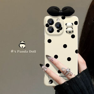 Ultra-Thin Butterfly Knot Polka Dot Doll Anti-Fall iPhone Case for Apple 17Promax New Womens Style Protective Silicone Shell
