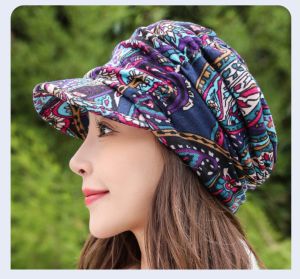 【♡Lovely girls house♡】Peaked Cap Women Autumn Winter Fleece Warm Multifunctional Scarf Cap Fashion Hat for Women
