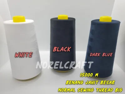 [15000M/400G] BENANG JAHIT BIASA GULUNG BESAR / BIG ROLL NORMAL SEWING THREAD/SEWING THREAD [READYSTOCK]