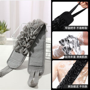 ผ้าขนหนูอาบน้ำชาย 2-in-1 กำจัดคราบสกปรก กำจัดคราบสกปรกได้ดี ไม่ต้องขอความช่วยเหลือจากผู้อื่น ลูกกลิ้งยาว