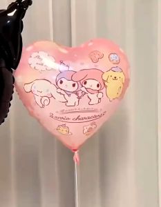 Sanrio Balloons Kawaii Large Doll Room Decoration Cinnamoroll Kuromi Melody Cartoon Balloons