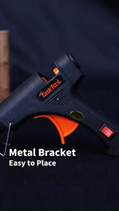 TASKTOOL 50W Electric Hot Melt Glue Gun Heavy Duty With 10 Sticks Holster Professional Fast Efficient Repair Use