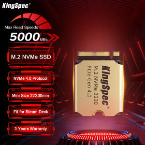 KingSpec M2 NVMe SSD 1TB Hard Disk M.2 PCIe 4.0x4 SSD 2230 Internal Solid State Drive For Steam Deck PS5