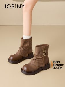 Josiny | Thick Sole Fleece Vintage Boots