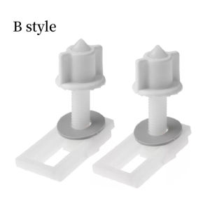 1 Pair Universal Toilet Lid Screw Hinges Tool Toilet Seat Screw Hinge Bolts Replacement Screws