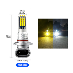 KEVANLY | 2PCS H11 H8 LED Fog Light DRL Canbus 9005 HB3 P13W H16(EU) Car Fog Lamp 9005 HB3 DRL LED H4 Day Driving Light 12V White