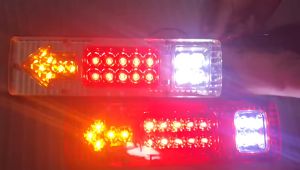 LAMPU STOP BELAKANG 12V 24V L300 TRUK PICKUP VARIASI MERAH PUTIH