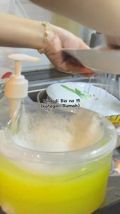 TEMPAT SABUN CAIR CUCI PIRING BENTUK BULAT SOAP PUMP DISPENSER 2IN1 1000ML + SPONGE WADAH SABUN VIRAL