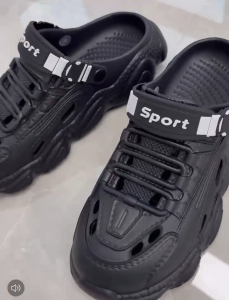 GUIRENNIAO - Sport Sepatu Karet Pria Wanita lmport Bahan EVA Ringan Sol Anti Slip Model Slip On Shoes Flat