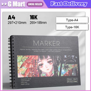 16K/A4 50 Sheets of Thickened Paper Sketchbook Student Art Animation Hand-painted Watercolor Book School Stationery