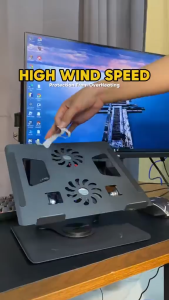 Inplay LPT-1 Laptop Stand Cooling Laptop Stand With Double Fan 360 Degree Rotating Adjustable Foldable Portable Stand