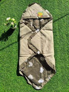 Promo Selimut Bayi Bordir Bahan tuil di lengkapi kombinasi polkadot Dengan di Lapisi Dakton Yang Mpuk Unisek Newborn Laki Laki dam Perempuan Murah Dengan Bordir yang Lucu Selimut Bayi Selimut Anak Merah Navi Krem