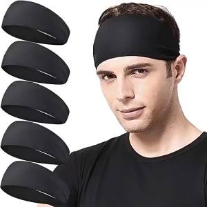 10/1PCS Sport Headband Fitness Sweat Bandage Head Hair Band Tennis Yoga Absorb Sweat Head Band Running Sweatband Women Men