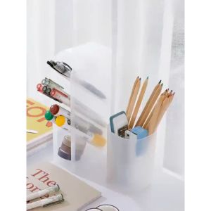 [HCM] Kệ đựng bút ống đựng bút 4 ngăn basic  hộp cắm bút để bàn nhiều ngăn đa năng Joyee810