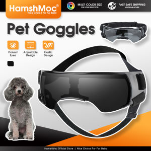 HamshMoc Eye Wear Protection Dog Goggles Windproof Pet Sunglasses Comfortable with Adjustable Strap for Medium Small Dog