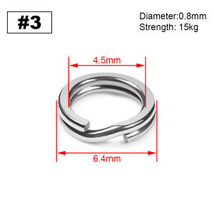 Spinpoler 100pcs Forged Flat Compressed Extra Strong Durable Fishing Split Ring For Carp Bass Big Game Fishing Hook Lure Swivel