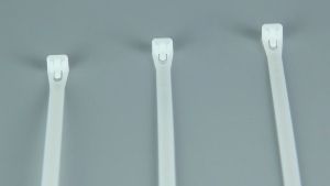 100PCS 5*200mm Releasable Cable Ties Reusable Nylon Zip Tie With No Hurt Round Ending Indoor Outdoor Adjustable Tie Wraps For Wire No Slip Off (Black/White)