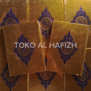 Al Quran Super Cover Emas A4 Ukuran Besar 21 x 30cm Kertas HVS