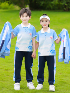 Spring Autumn Kindergarten Uniform Set Childrens Grades One Two Three Four Piece Suit Cotton Material Jamie Fairy Tale Brand