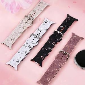 Official Silicone Strap For Samsung Galaxy Watch 9 8 40 44mm Watch8 Classic 46mm Sport Bracelet Correa Original 1:1 No Gaps Band