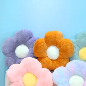 Flower Pillow Stuffed Flower Cushion Girly Room Decor Sunflower Pillow Bay Window Pink Flower Sit Bedroom Seat Pillow Plush Toy Doll Decorative Throw Pillows for Bed Couch Cute Daisy Pillow Dorm Decor Floor Seating Cushion