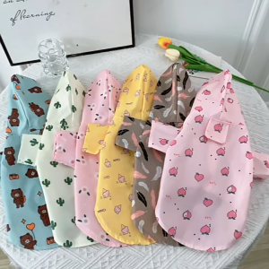 KP แมว สุนัข สัตว์เลี้ยง รุ่นทนทานหนาไม่รั่วไหล เสื้อกันฝนเสื้อผ้าสัตว์เลี้ยง เสื้อกันฝนสัตว์เลี้ยง