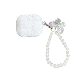 Eyekey Imd Wireless Bluetooth Earphone Case with Butterfly Chain Shell Pattern Design  AirPods4 Pro3 Compatible Girl Style