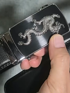 New Dragon shaped Car Logo Alloy Automatic Buckle Belt Versatile Business and Leisure Style Leather Belt Simple and Fashionable Pants Belt